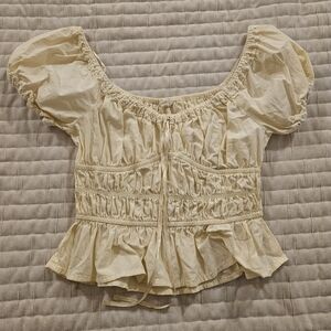 Elegant Pale Yellow Blouse